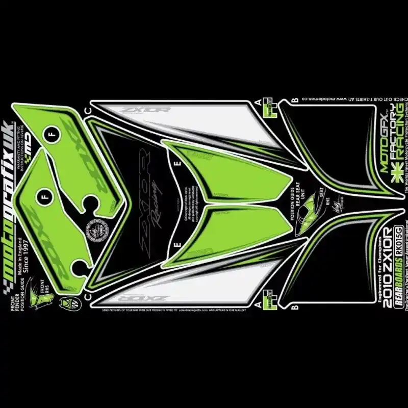 Motografix Steinschlagschutz hinten passend für Kawasaki ZX-10 R 2010 Sonderaktion