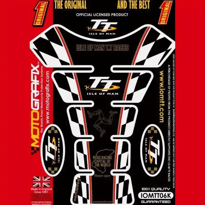 Motografix Isle Of Man TT 3D Gel Tank Pad Protector Sonderangebot