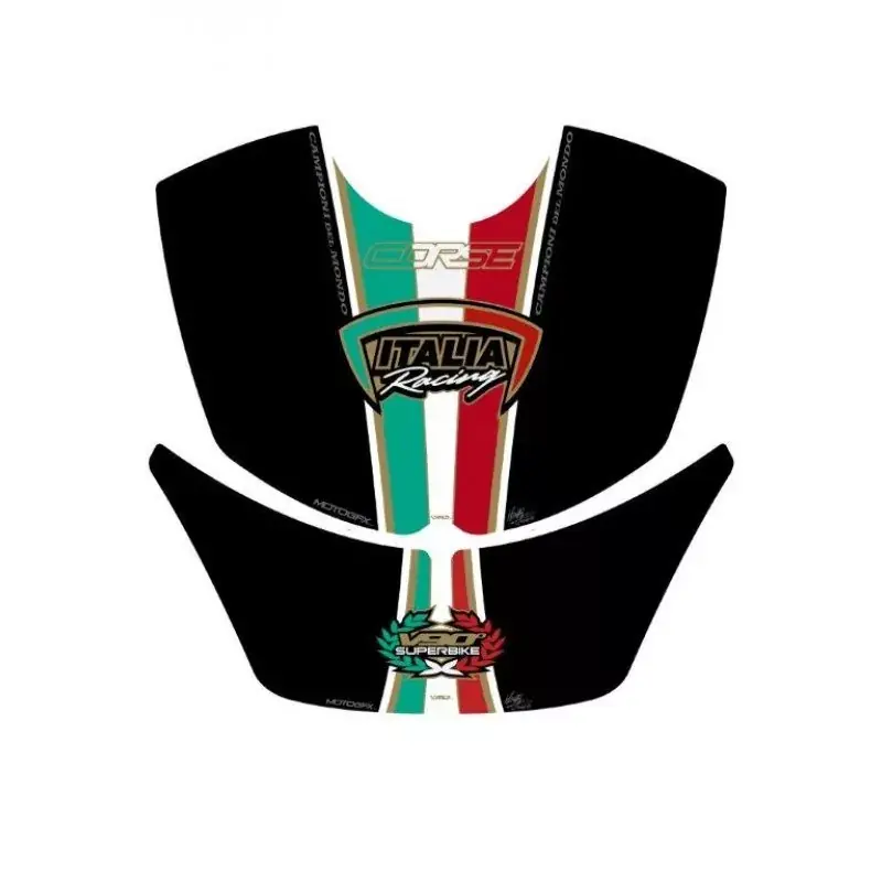 Kostenloser Versand Motografix 3D Gel Tank Pad Protector passend für Ducati Corse V90°