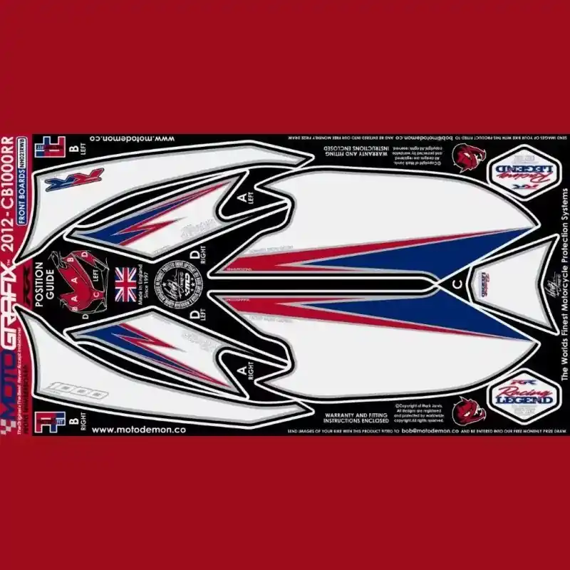 Motografix Steinschlagschutz vorn passend für Honda CBR 1000 RR 2012–2016 Highlight