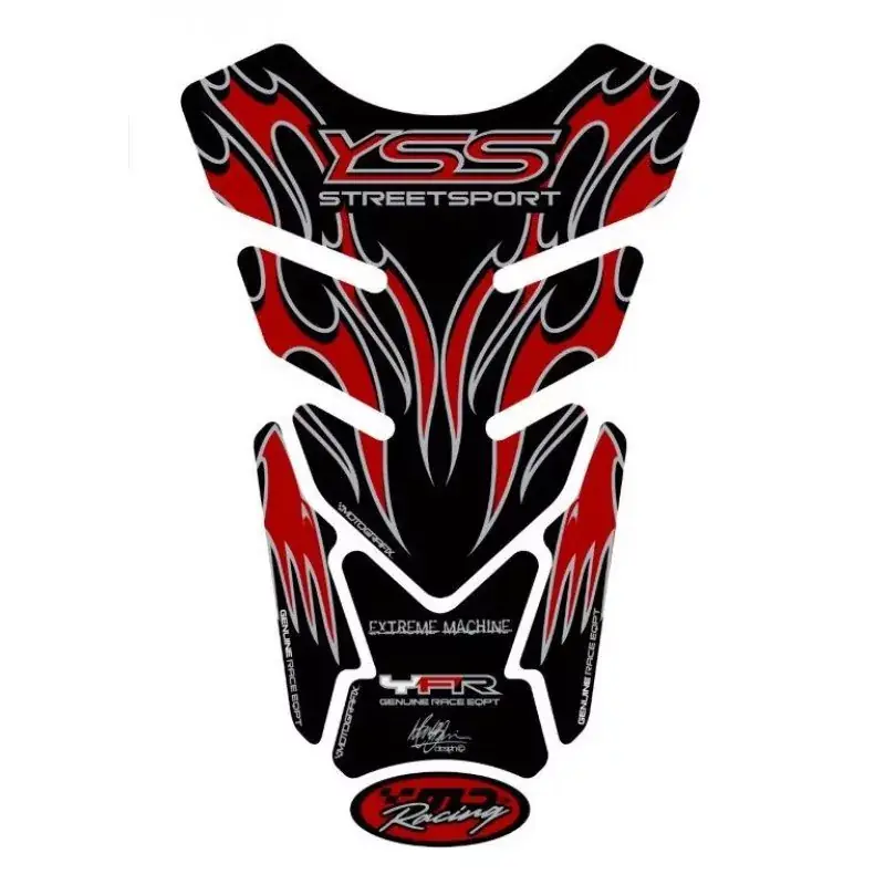 Motografix 3D Gel Tank Pad Streetsport Red passend für Yamaha Markenware