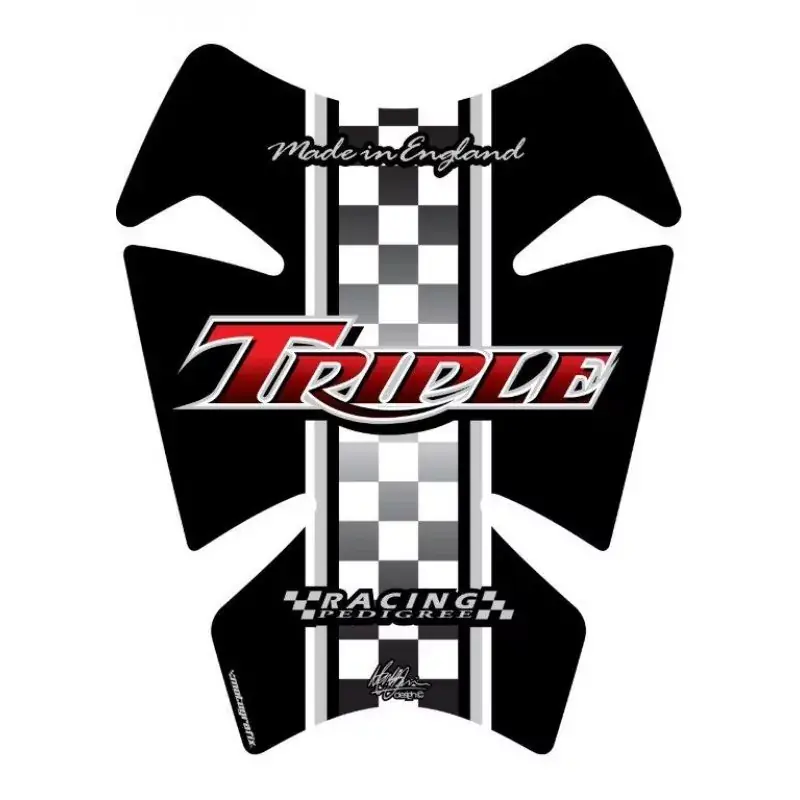 Motografix 3D Gel Tank Pad Protector TT007R passend für Triumph Triple Direktkauf