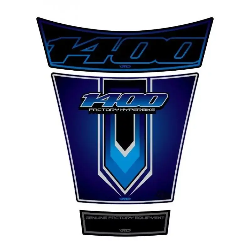 Schnäppchen Motografix 3D Gel Tank Pad Protector passend für Suzuki GSX 1400 Blau