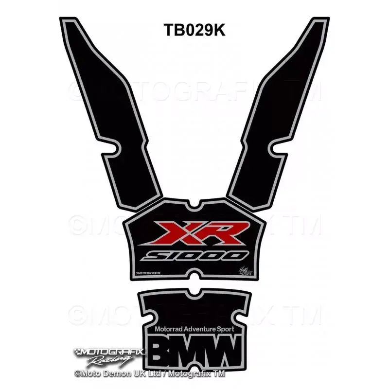 Motografix 3D Gel Tank Pad Protector TB029K passend für BMW S 1000 XR Must-Have