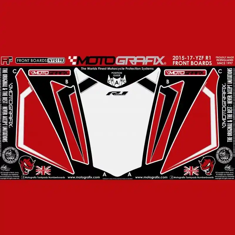 Echt Motografix Steinschlagschutz vorn passend für Yamaha YZF R1 2015-2017