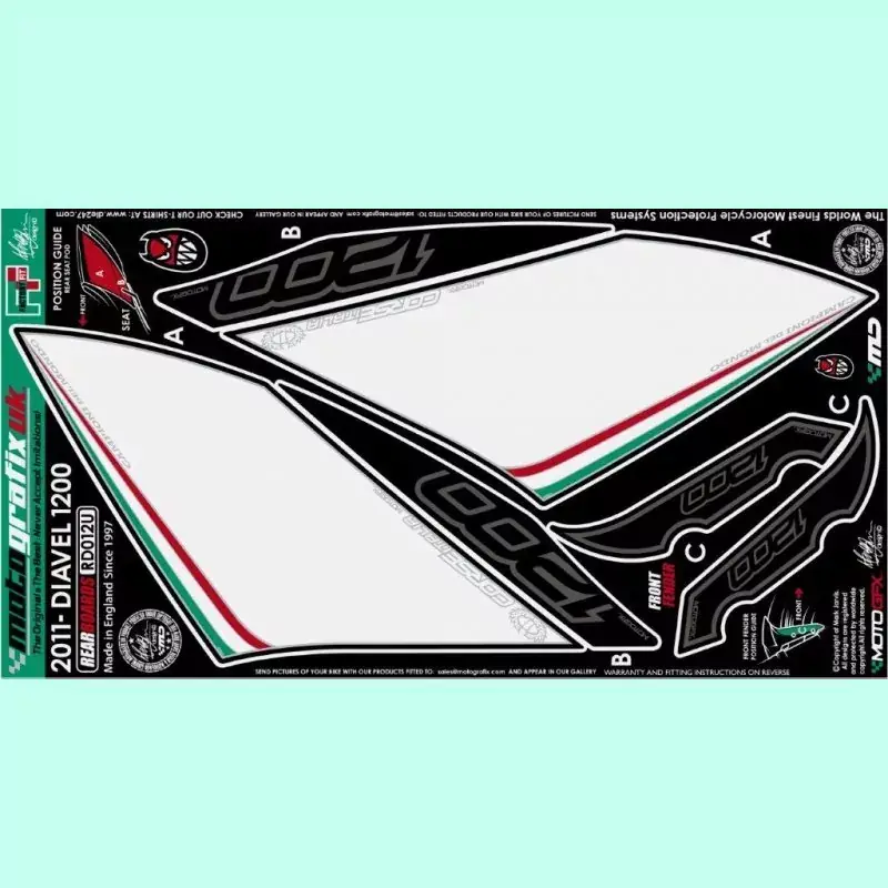 Kostenfreie Lieferung Motografix Steinschlagschutz hinten passend für Ducati Diavel 1200