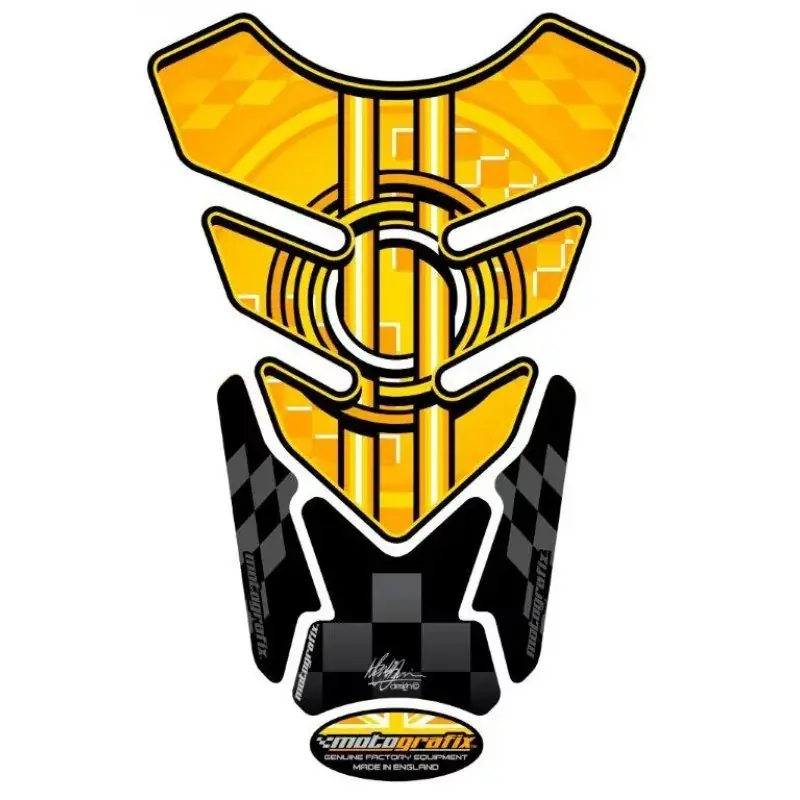 Motografix 3D Gel Tankpad Yellow/Black passend für BMW Geprüft