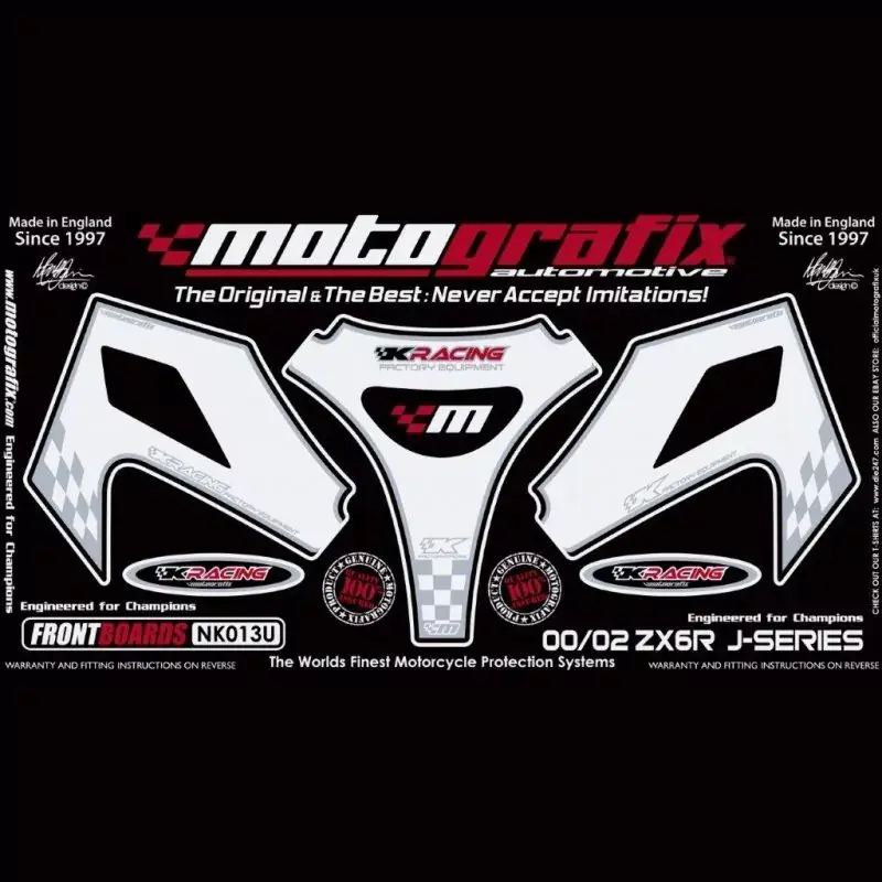 Markenprodukt Motografix Steinschlagschutz vorn passend für Kawasaki ZX-6 R 2000-2002