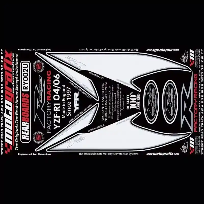 Billig Motografix Steinschlagschutz hinten passend für Yamaha YZF R1 2004-2006
