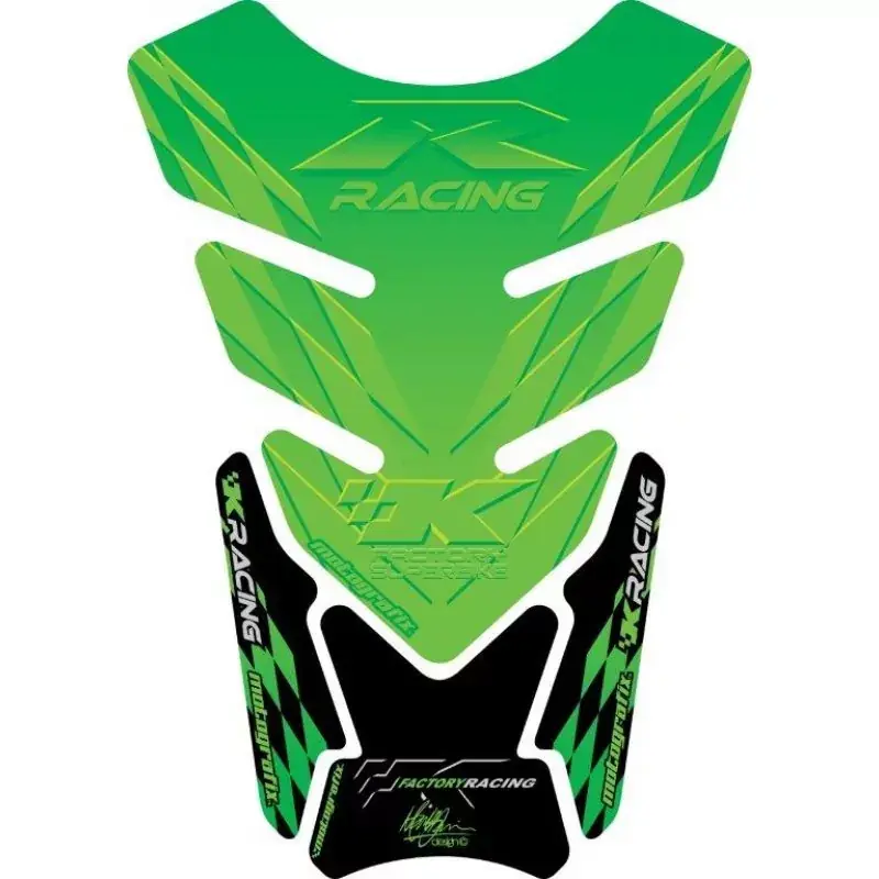 Saisonangebot Motografix 3D Gel Tank Pad Protector TK008G passend für Kawasaki ZX 6 / 7 / 10 R
