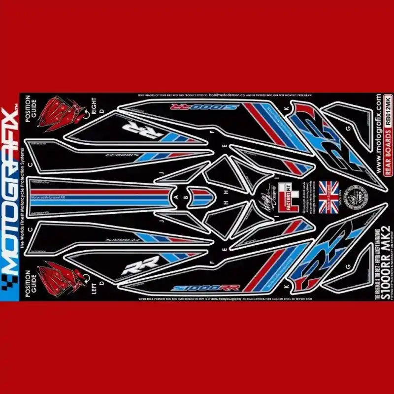 Sale Motografix Steinschlagschutz hinten passend für BMW S 1000 RR 2015–2016