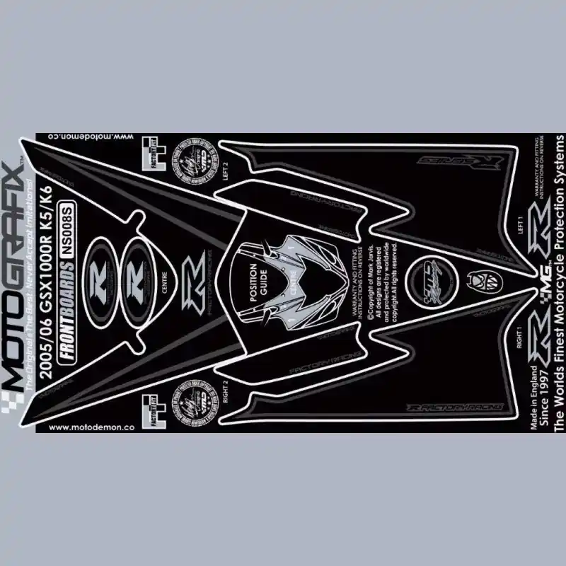 Motografix Steinschlagschutz passend für Suzuki GSX-R 1000 2005-2006 Neu Im Sortiment