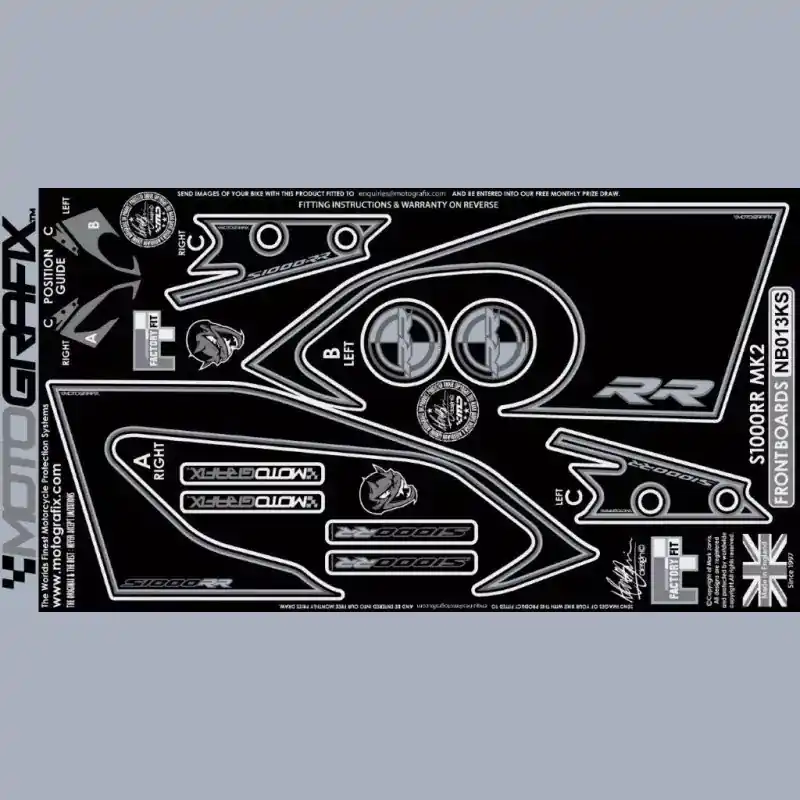 Motografix Steinschlagschutz vorn passend für BMW S 1000 RR 2017-2018 Direktkauf