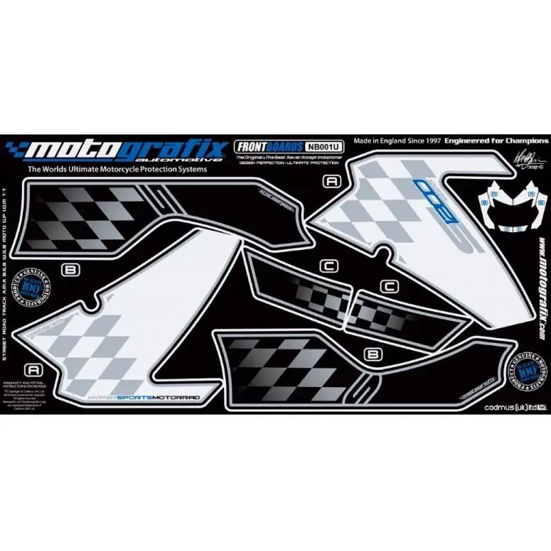 Motografix Steinschlagschutz vorn passend für BMW K 1200 S 2004 Begrenztes Angebot