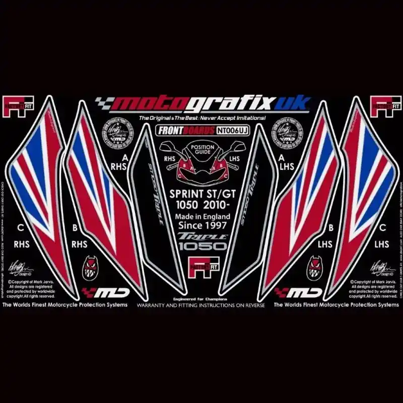 Motografix Steinschlagschutz vorn passend für Triumph Sprint GT 2010 Preiswert
