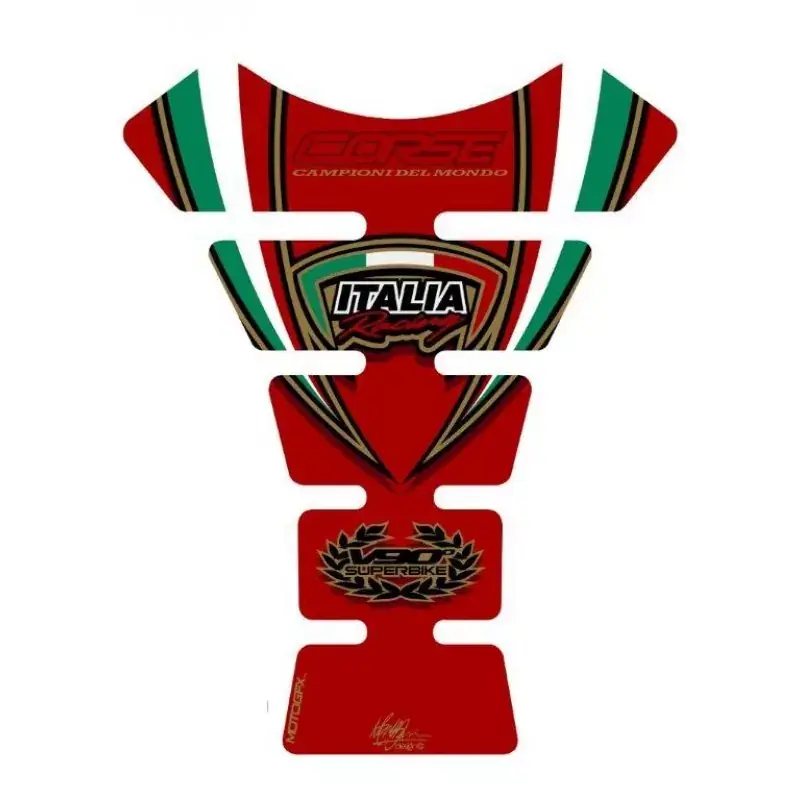 Motografix 3D Gel Tank Pad passend für Ducati Corse V90° TD007RE Preis Gesenkt