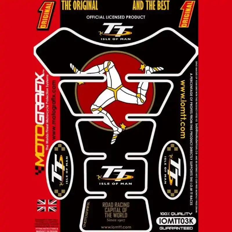 Sofort Bestellen Motografix Isle Of Man TT Races 3D Gel Tankpad Protector IOMTT03K