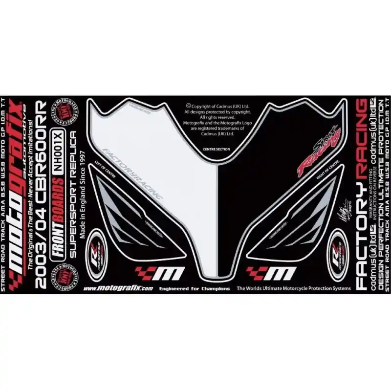 Markenware Motografix Steinschlagschutz passend für Honda CBR 600 RR 2003-2004