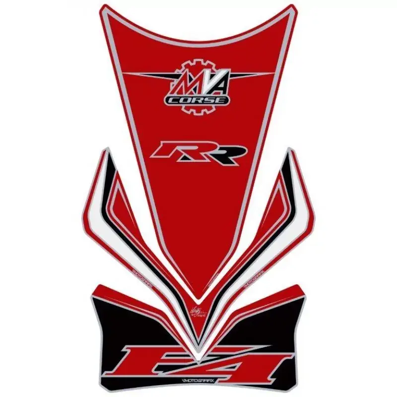 Motografix 3D Gel Tank Pad RED passend für MV Agusta F4 RR Neu Im Sortiment