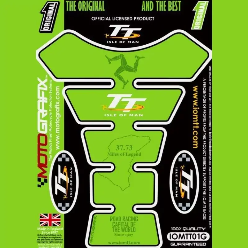 Motografix Isle Of Man TT 3D Gel Tank Pad Protector IOMTT01G Top-Seller