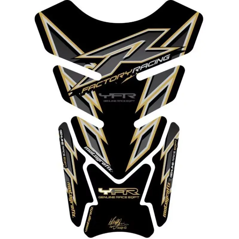 Motografix 3D Gel Tank Pad Protector passend für Yamaha YZF R6 / R1 / R25 / R3 Expressversand