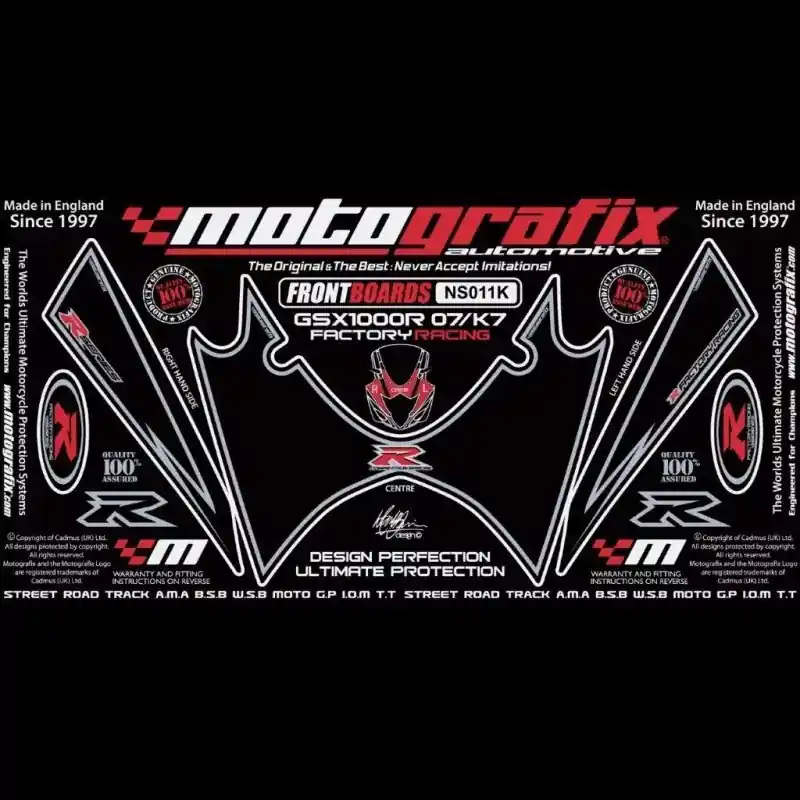 Schneller Versand Motografix Steinschlagschutz vorn passend für Suzuki GSX-R 1000 2007-2008