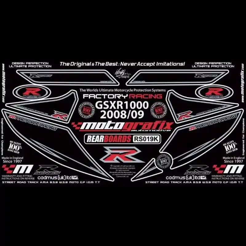 Preiswert Motografix Steinschlagschutz hinten passend für Suzuki GSX-R 1000 2009-2016