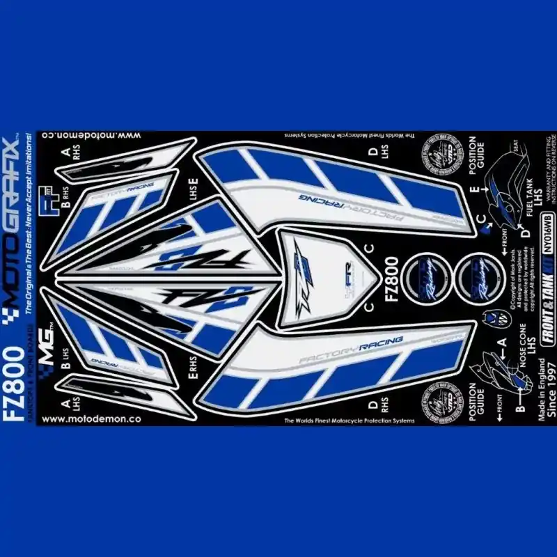 Motografix Steinschlagschutz Set passend für Yamaha FZ8 2010 Begrenztes Angebot