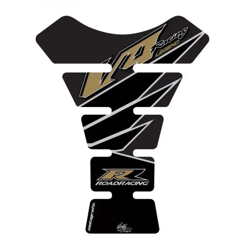 Motografix 3D Gel Tank Pad Schwarz passend für Honda V4 Road Racing Neue Kollektion