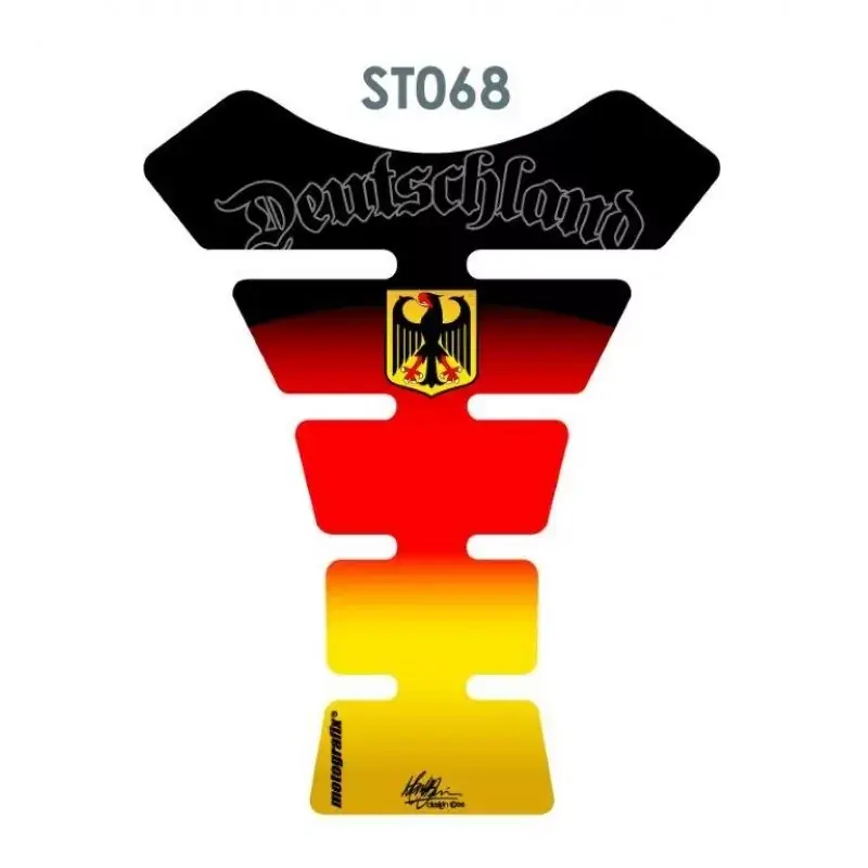 Motografix German Tricolour 3D Gel Tank Pad Protector ST068 Kostenloser Rückversand