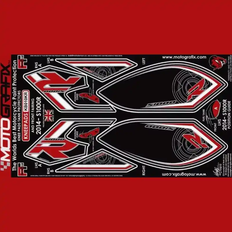 Günstig Motografix Front- und Tankschutz Knie Pads passend für BMW S 1000 R 2014-2016