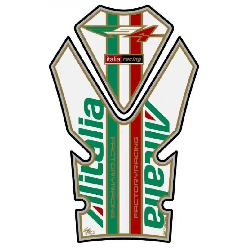 Must-Have Motografix 3D Gel Tank Pad TA019A passend für Aprilia RS4 50 / 125 White