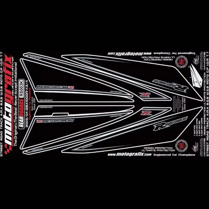 Motografix Steinschlagschutz hinten passend für Suzuki GSX-R 1000 2003-2004 Preiswert