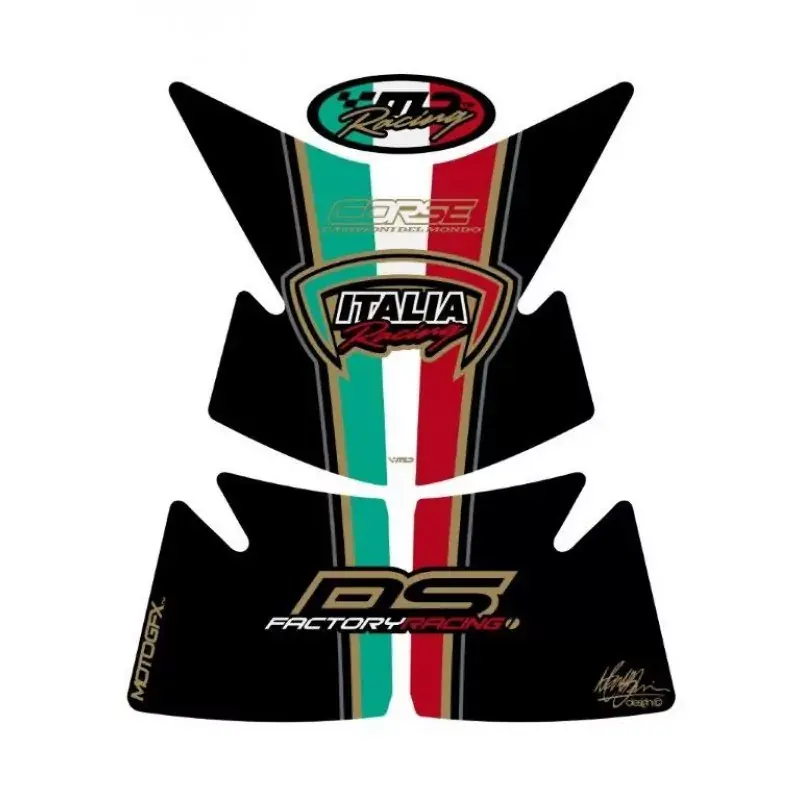 Markenware Motografix 3D Gel Tank Pad Protector TD012K passend für Ducati Multistrada DS Corse