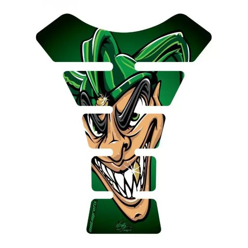 Beliebt Motografix Evil Joker Green 3D Gel Tank Pad Protector ST060G