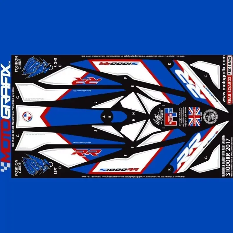 Preisknaller Motografix Steinschlagschutz hinten passend für BMW S 1000 RR 2017-2018