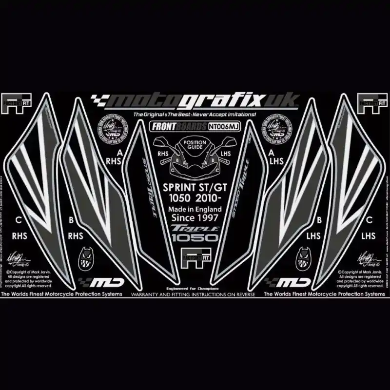 Motografix Steinschlagschutz vorn passend für Triumph Sprint GT 2010- Sofort Bestellen