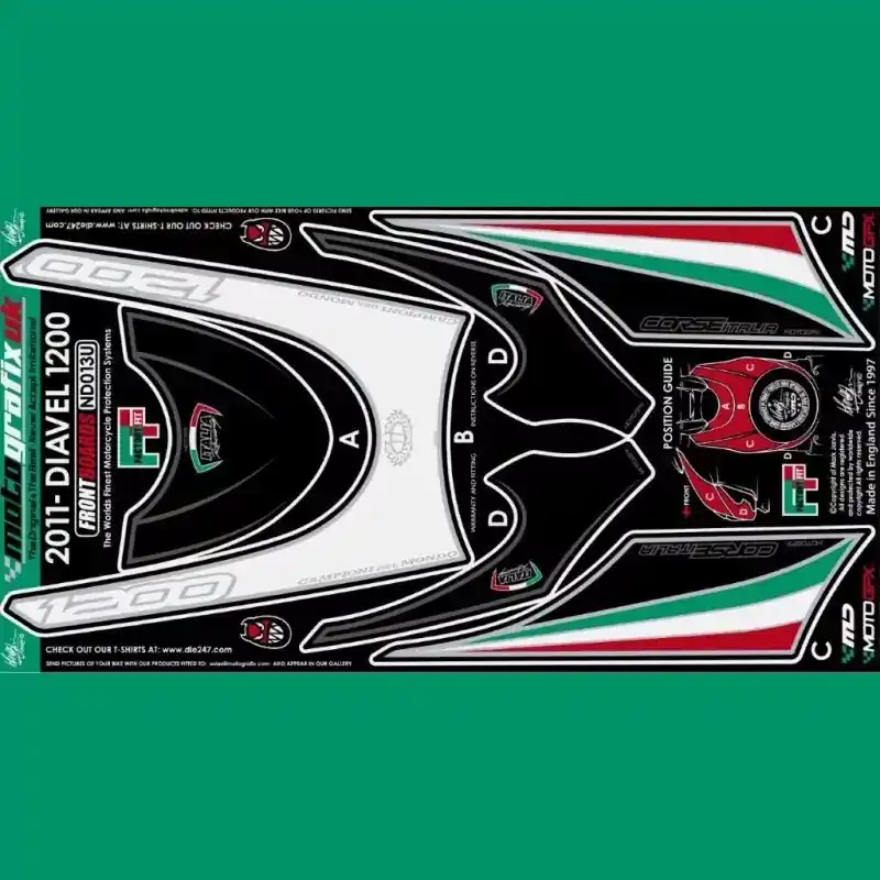 Motografix Steinschlagschutz vorn passend für Ducati Diavel 1200 Kracherpreis