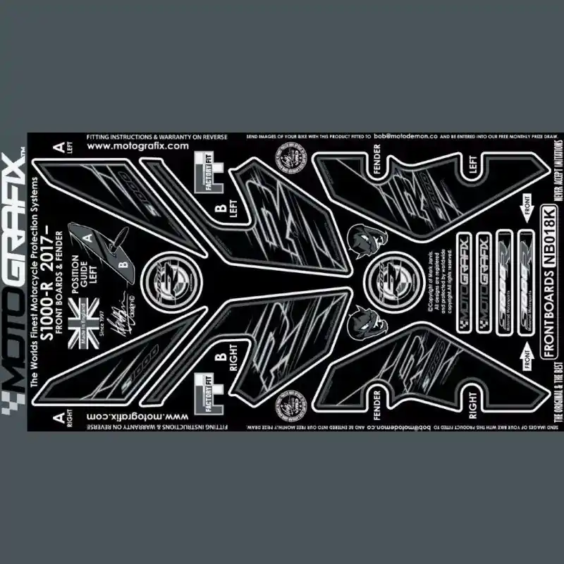 Geprüft Motografix Steinschlagschutz vorn passend für BMW S 1000 R 2017 NB018K