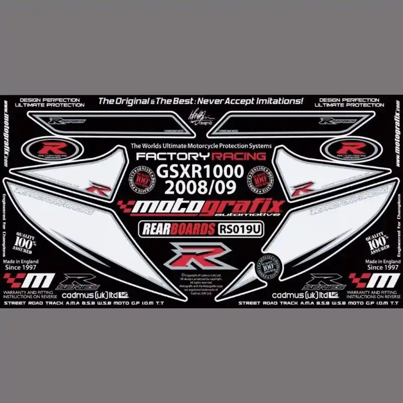 Echt Motografix Steinschlagschutz hinten passend für Suzuki GSX-R 1000 2009-2016