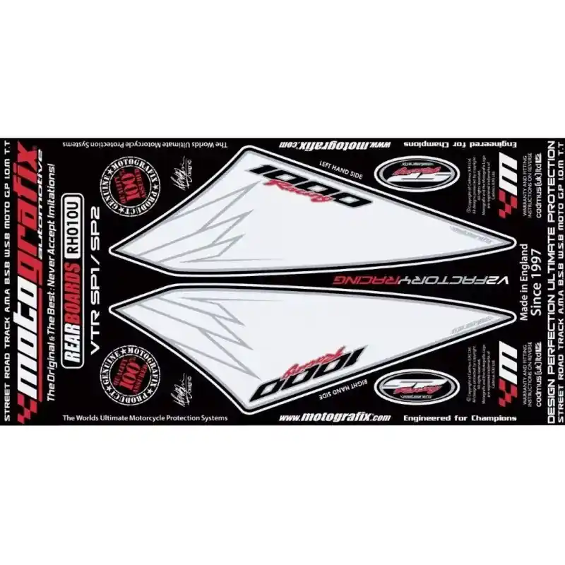 Motografix Steinschlagschutz hinten passend für Honda VTR 1000 SP1 / SP2 Sonderangebot