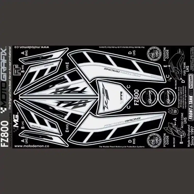 Knallerangebot Motografix Steinschlagschutz Set passend für Yamaha FZ8 2010-