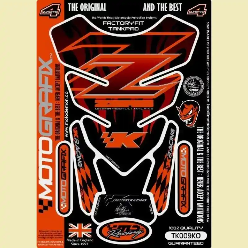 Motografix 3D Gel Tank Pad passend für Kawasaki Z 750 / Z 800 / Z 1000 Mega-Angebot