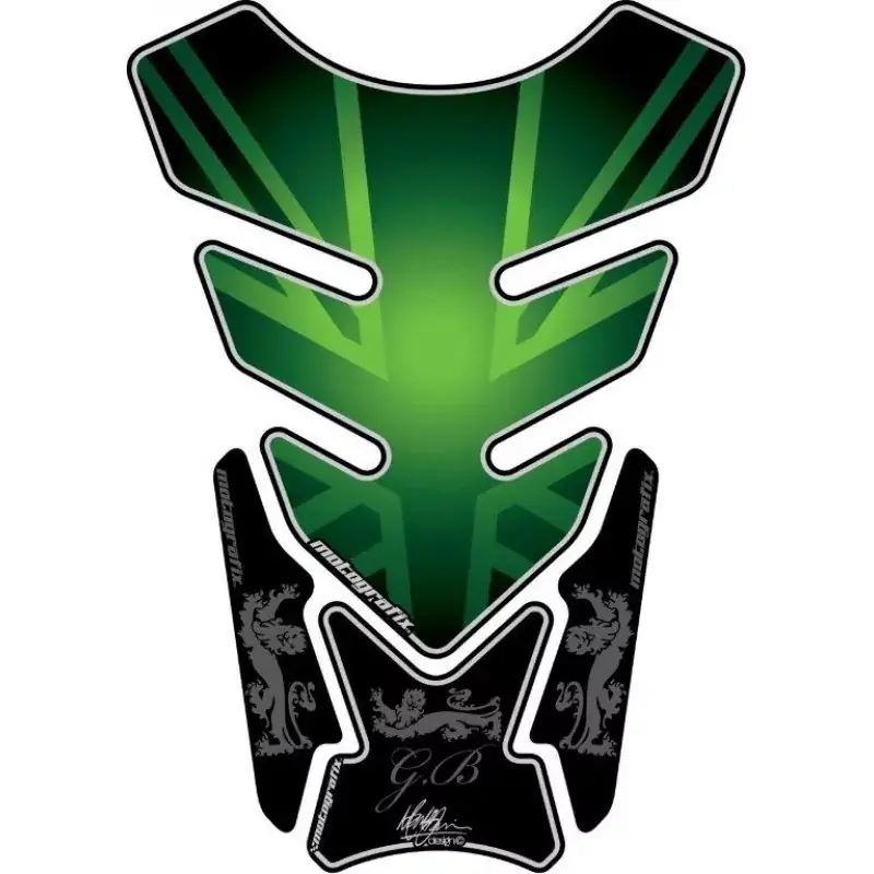 Motografix Union Jack Green 3D Gel Tankpad Protector Jetzt Bestellen