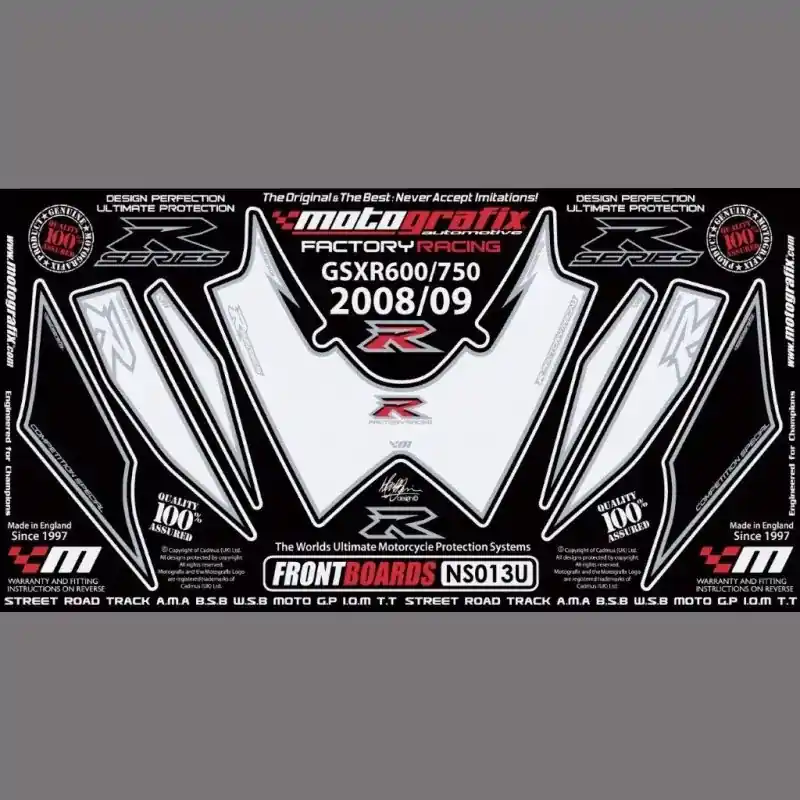 Motografix Steinschlagschutz vorn passend für Suzuki GSX-R 600 / 750 2008-2010 Abverkauf