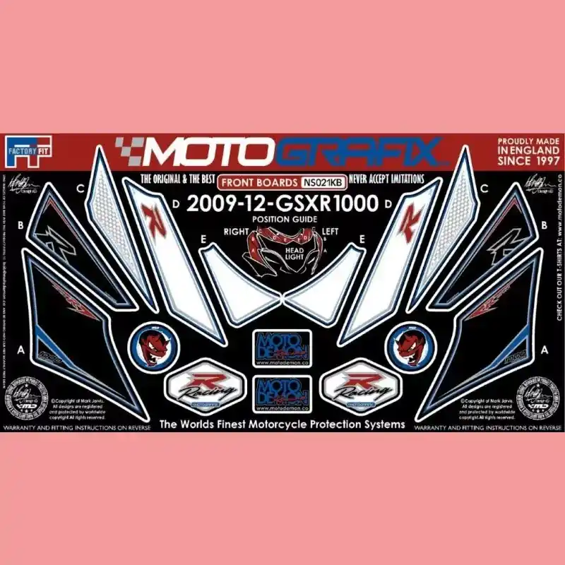 Motografix Steinschlagschutz passend für Suzuki GSX-R 1000 2012- NS021KB Bestpreis