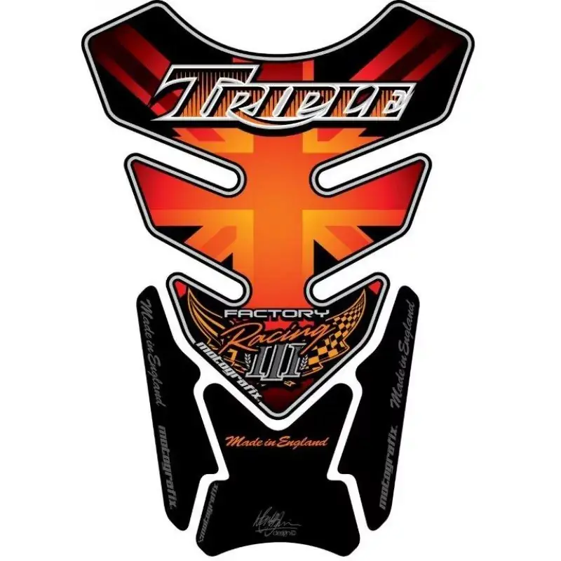 Motografix 3D Gel Tank Pad TT012O passend für Triumph Triple Markenware