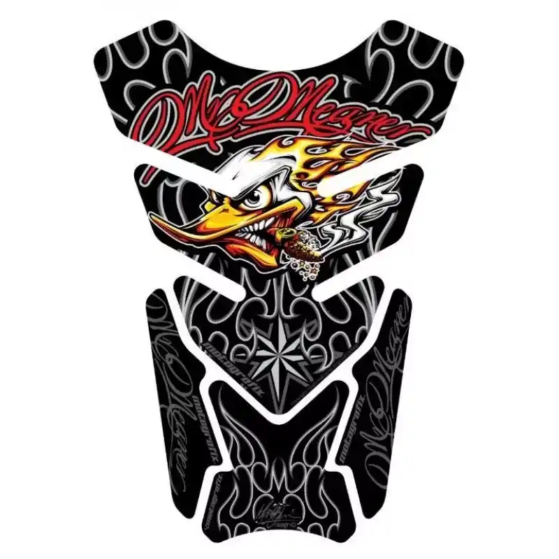 Motografix Mr Meaner Angry Peckerhead Black 3D Gel Tank Pad Protector Finale Aktion