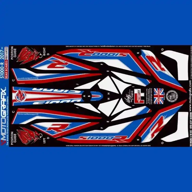 Motografix Steinschlagschutz hinten passend für BMW S 1000 R 2017 Bestpreis