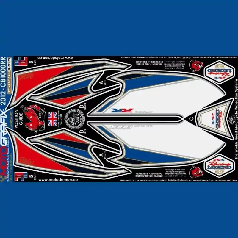 Must-Have Motografix Steinschlagschutz vorn passend für Honda CBR 1000 RR 2012-2016